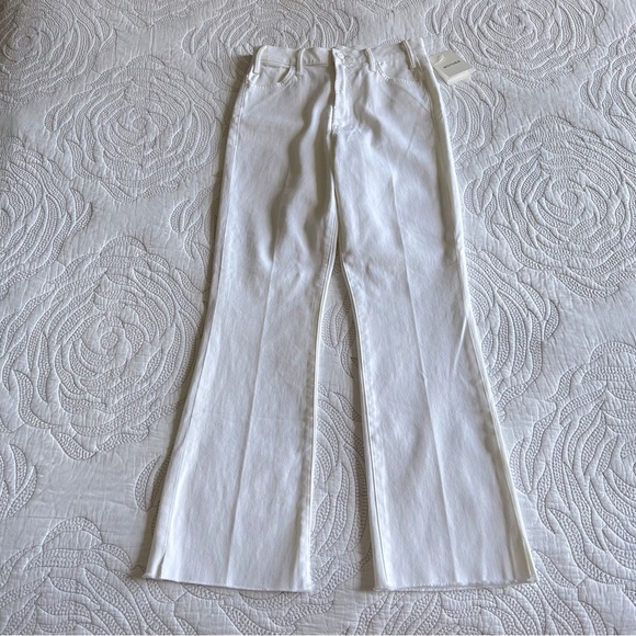 NWT - MOTHER - The Hustler Ankle Fray Jean - Glass Slipper - Picture 3 of 15